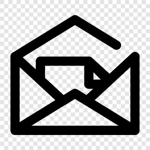 электронная почта, документ, приложения, почтовый документ Значок svg