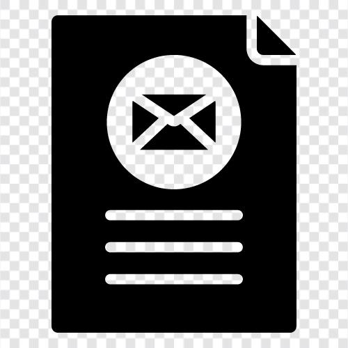 email, email document, email message, email attachment icon svg