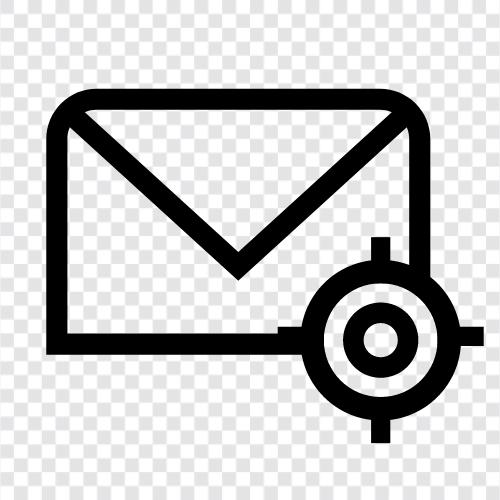 Маркетинг электронной почты, список электронной почты, подписчик электронной почты, оптимизация списка электронной почты Значок svg