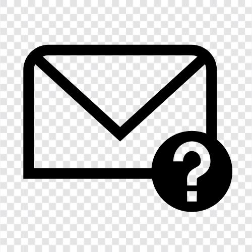 email marketing, email etiquette, email question icon svg