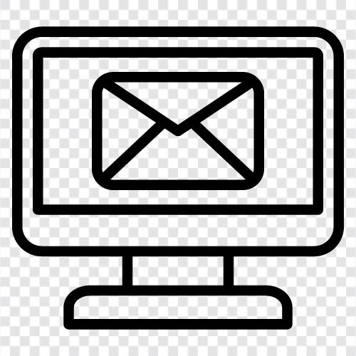Сбыт электронной почты, наводки по вопросам маркетинга электронной почты, программное обеспечение по вопросам маркетинга электронной почты, услуги по сбыту электронной почты Значок svg