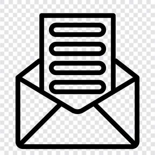 EMail, Senden, Newsletter, Mailingliste symbol