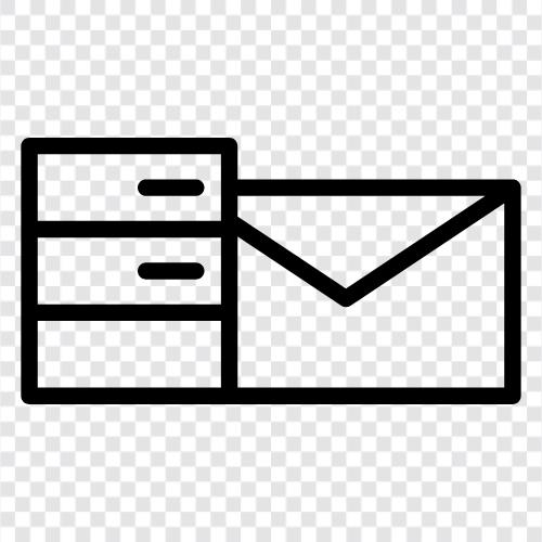 email server, mail server administration, mail server security, email server performance icon svg