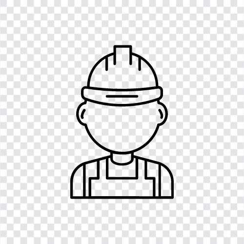 employee, industry, manual labor, blue collar icon svg