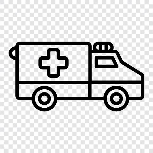 EMS, EMS yanıtı, ambulans hizmetleri, ambulans hizmeti ikon svg