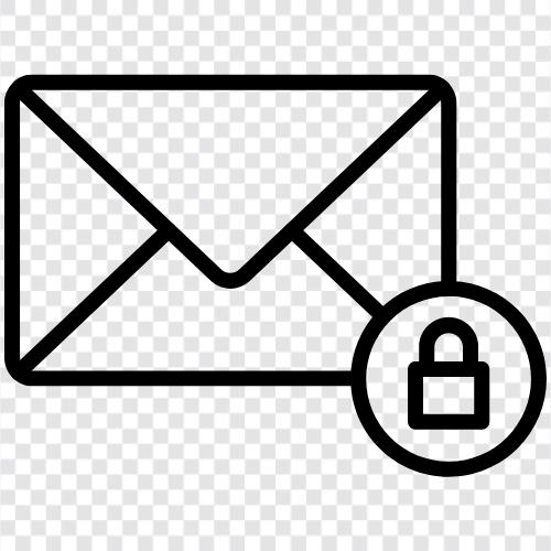 verschlüsselte Nachricht, verschlüsselte EMail, verschlüsselte Nachricht mit Passwort symbol