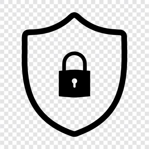 Verschlüsselung, Datenschutz, Passwörter, Firewalls symbol
