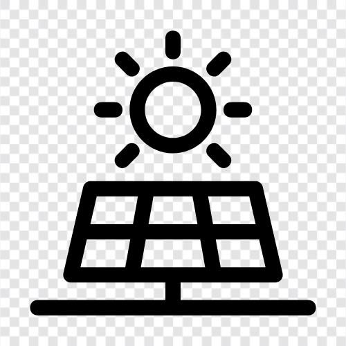 enerji, yenilenebilir, güneş panelleri, güneş teknolojisi ikon svg
