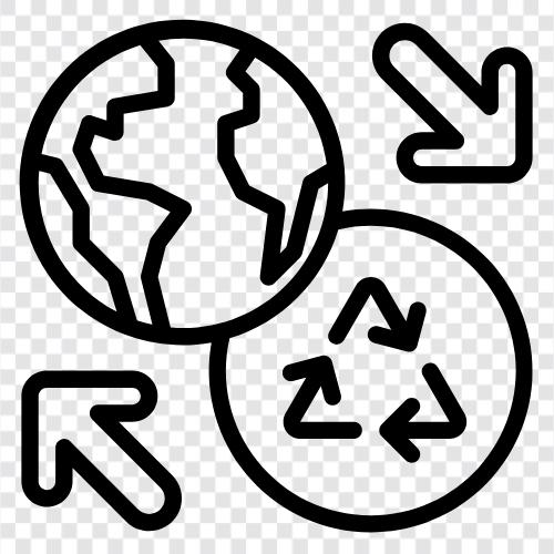 Umwelt, Ökologie, Nachhaltigkeit, Recycling symbol