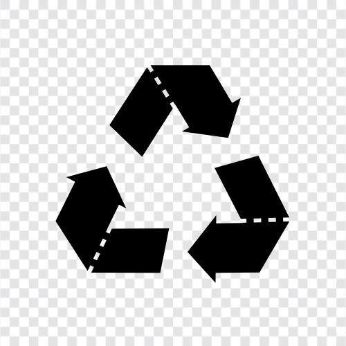 Umwelt, Abfall, Reduktion, Recycling symbol