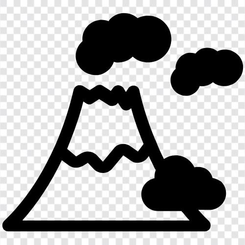 eruption, eruption alerts, Mount St. Helens, Mount Rainier Значок svg