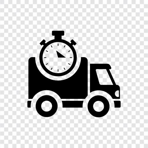 estimated delivery duration, estimated shipping duration, shipping duration, shipping time icon svg