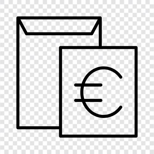 euro bank statement, european financial statement, european financial report, european bank statement icon svg