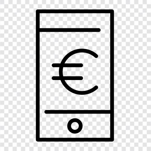 Euro, Phone, Phones, Euro Phone icon svg