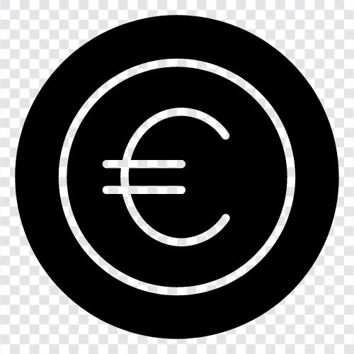 euro, coins, european, currency icon svg