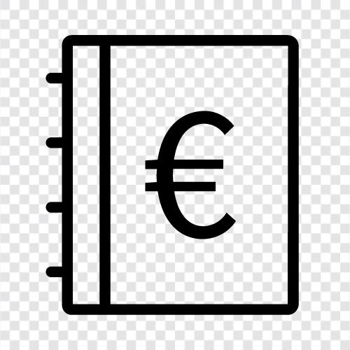 avrupa, euro, kitaplar, edebiyat ikon svg