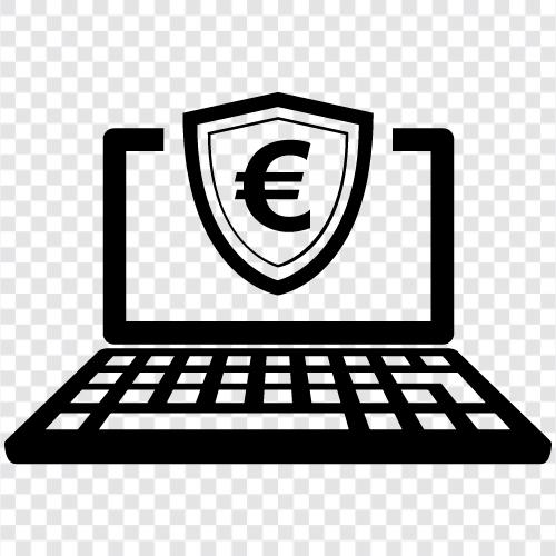 Европейский ноутбук, европейский ноутбук безопасности, ноутбук безопасности, евро Значок svg