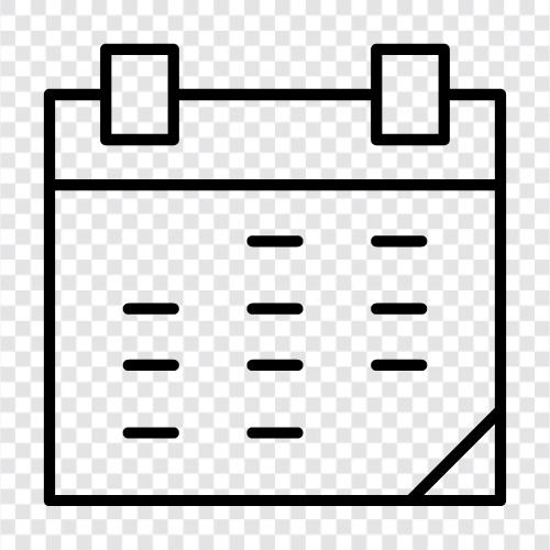 events, appointments, todo list, planner icon svg