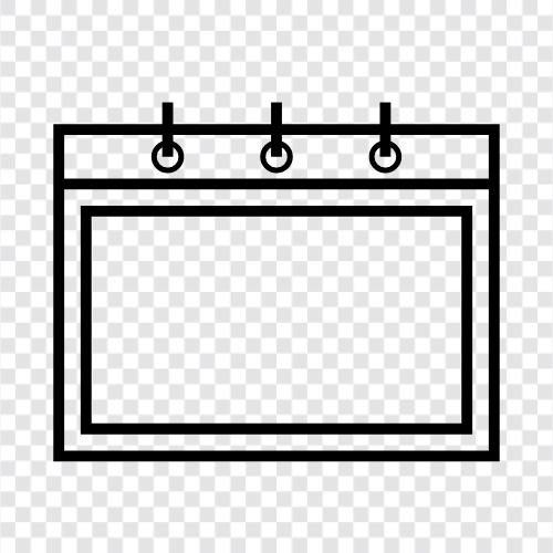 Veranstaltungen, Tagebuch, Tag, Woche symbol