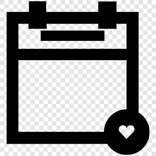 Veranstaltungen, Tagesordnung, Tagebuch, Zeitplan symbol