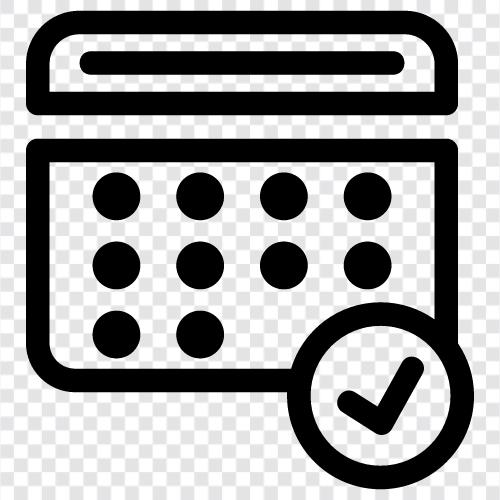 events, upcoming, appointments, todo list icon svg