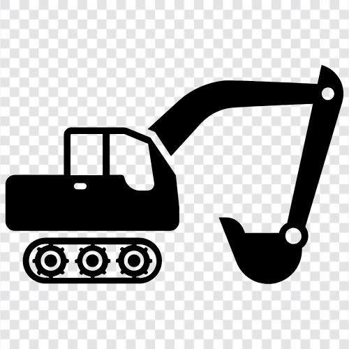 excavator bucket, excavator bucket loader, excavator bucket tipper, excavator loader icon svg