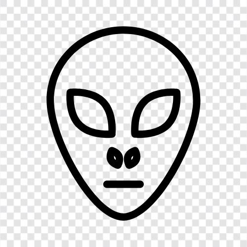 extraterrestrial, space, stars, galaxy icon svg