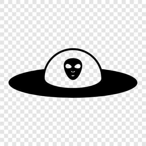 Dünya dışı, UFO, Alien, tanımlanamayan uçan nesne ikon svg