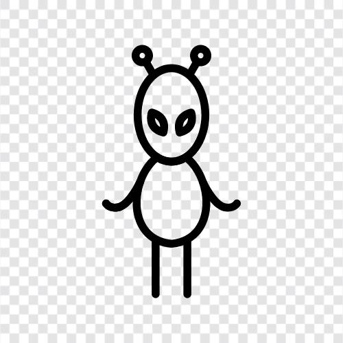 extraterrestrial, UFO, space, extraterrestrial life icon svg