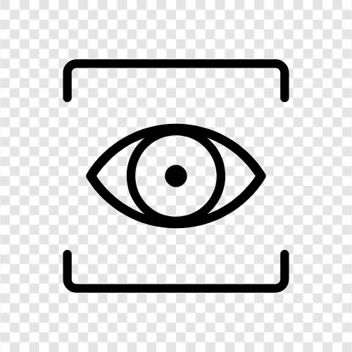 eye chart, eye test, eye health, eye scan results icon svg