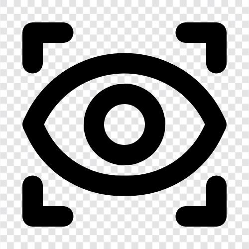 глаз, сканер, технология, здравоохранение Значок svg