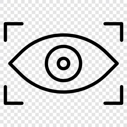 eye scan machine, retina scan, digital eye scan, eye health icon svg