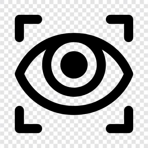 eye scan, retina scan, digital eye scan, ophthalmic eye scan icon svg