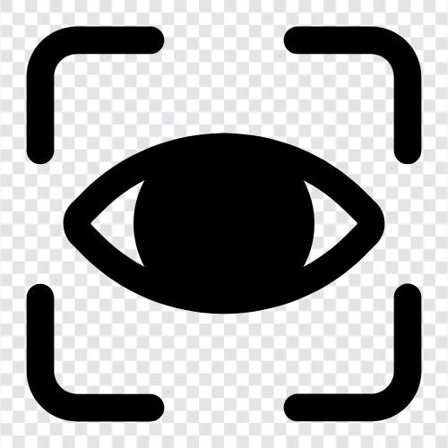 Augenverfolgung, visuelle Suche, digitales Auge, Augenscanning symbol