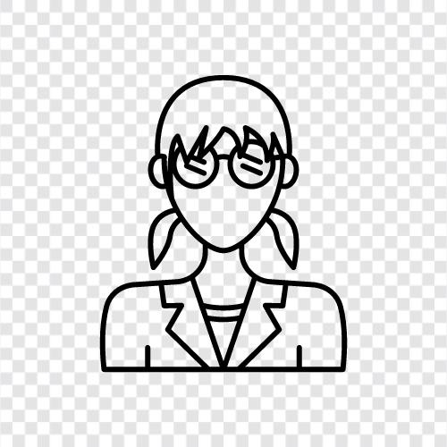 eyeglasses for women, stylish glasses for women, women s eyeg, woman with glasses icon svg