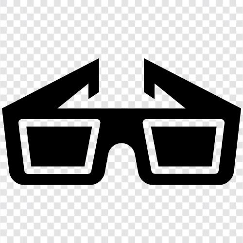 gözlükler, reçeteli gözlükler, güneş gözlükleri, biyofokal gözlükler ikon svg