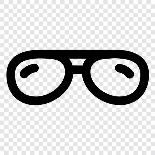 Brillen, Sonnenbrillen, Rahmen, Größen symbol
