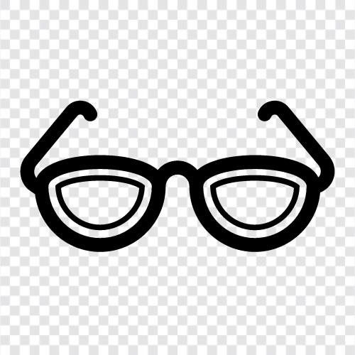 eyeglasses, spectacles, contact lenses, lenses icon svg