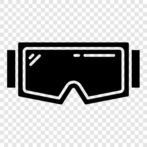 eyeglasses, spectacles, contact lenses, goggles for swimming icon svg