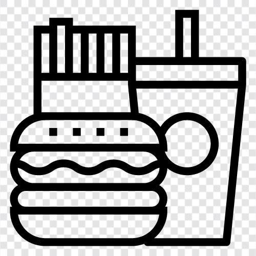 Fast Food Ketten, Fast Food Restaurants, Fast Food Lieferung, Fast Food Preise symbol