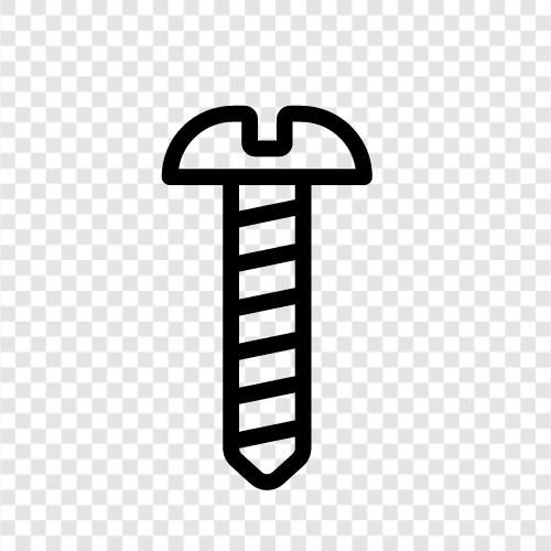 fasteners, screws, nails, bolts icon svg