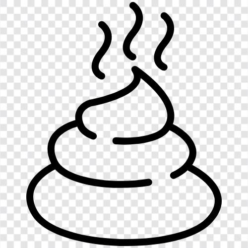 feces, poop, excrement, poop pile icon svg