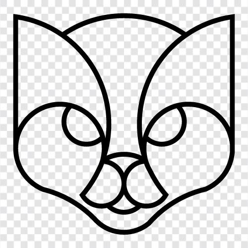 feline, haus, kätzchen, adoptieren symbol