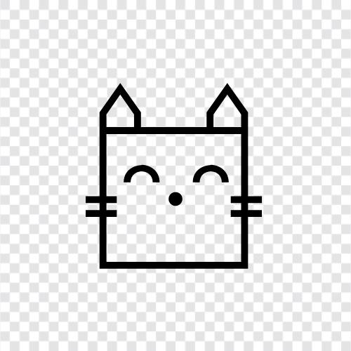 feline, pet, house cat, Siamese icon svg