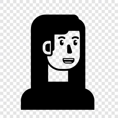 Female avatar, Female characters, Female gamers, Female online gamers icon svg