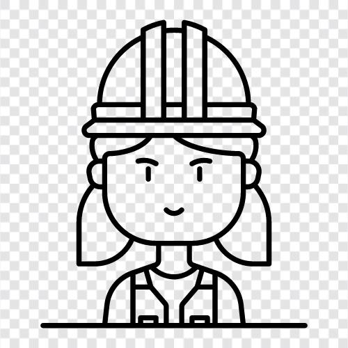 female occupation, female labor, female employment, female workforce icon svg