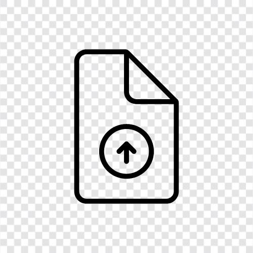 file upload, document upload, document sharing, document transfer icon svg