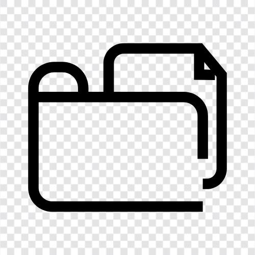 Dateien, Ordner, Dateien speichern, Dateien organisieren symbol