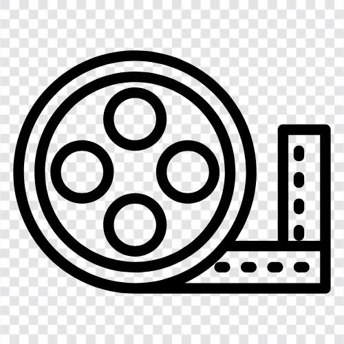 film, projektör, film projektörleri, reel ikon svg