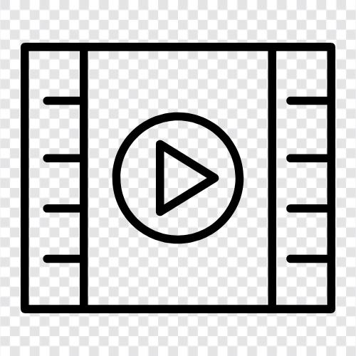 film, clip, tape, aufnahme symbol